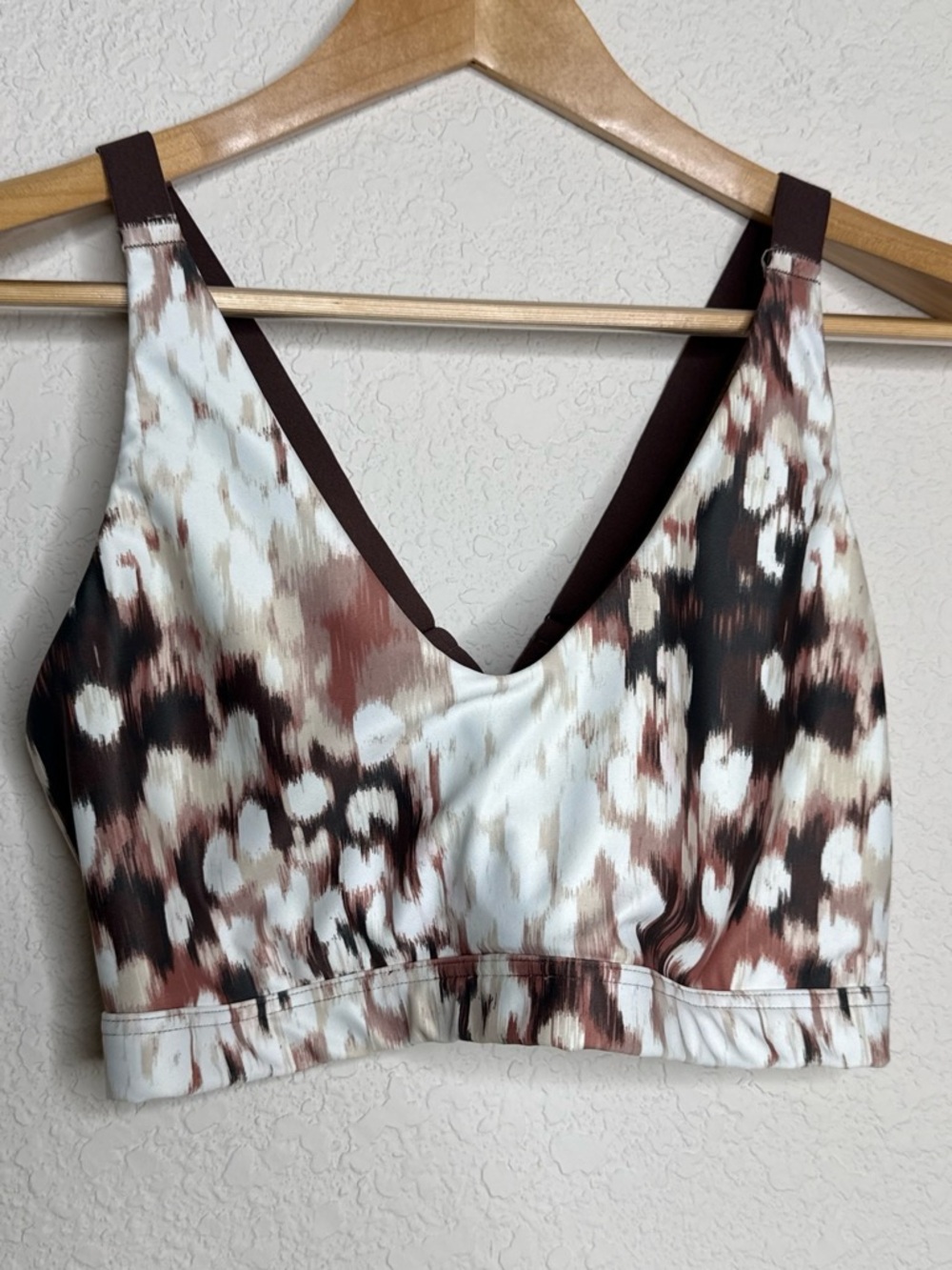 Offline by Aerie Medium Support Sports Bra Bralette Size L Brown